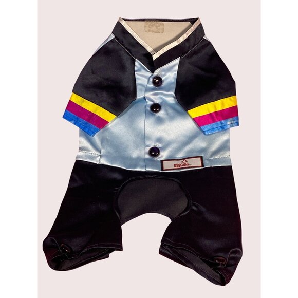 Dogfather Other - Dogfather Korea Hanbok Traditional Dog Cat Pet Outfit Costume CoSplay XL Blu VTG